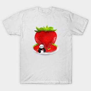 Panda & Strawberries T-Shirt